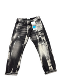 JEANS CIANOTIC UOMO BAGGY CON SFUMATURA GRIGIA E BOTTONI