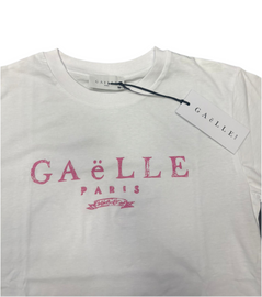 T-SHIRT GAELLE SCRITTA CENTRALE GRANDE ROSA