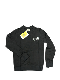 FELPA PACIOTTI UNISEX COTONE GIROCOLLO CON SIGLA 4US RIALZATA LATO CUORE
