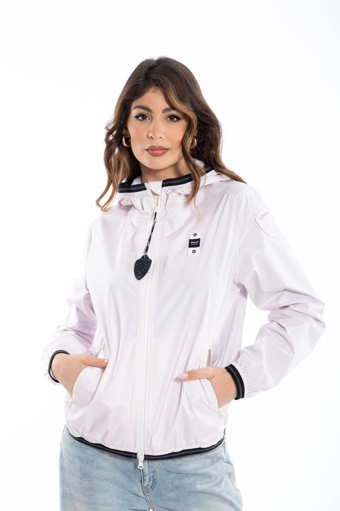 GIUBBINO BLAUER LEGGERO LOGO MANICA