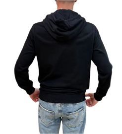 FELPA PACIOTTI UNISEX COTONE CON CAPPUCCIO E SIGLA 4US CENTRALE GRANDE STILE MURO