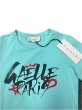 Carica l'immagine nel visualizzatore di Gallery, T-SHIRT GAELLE SCRITTA GRAFFIATA CENTRALE NERA