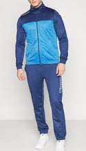 Carica l'immagine nel visualizzatore di Gallery, TUTA COMPLETA KAPPA UOMO ACETATA  BICOLOR BLU SCURO/CHIARO