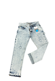JEANS CIANOTIC UOMO BAGGY SCOLORITO CON BOTTONI