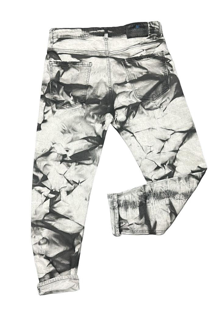 JEANS CIANOTIC UOMO FIT CON SFUMATURE GRIGIE E BOTTONI