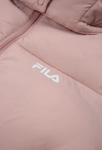 Carica l'immagine nel visualizzatore di Gallery, GIUBBINO FILA RAGAZZA PIUMINO CON CAPPUCCIO E LOGO LATO CUORE