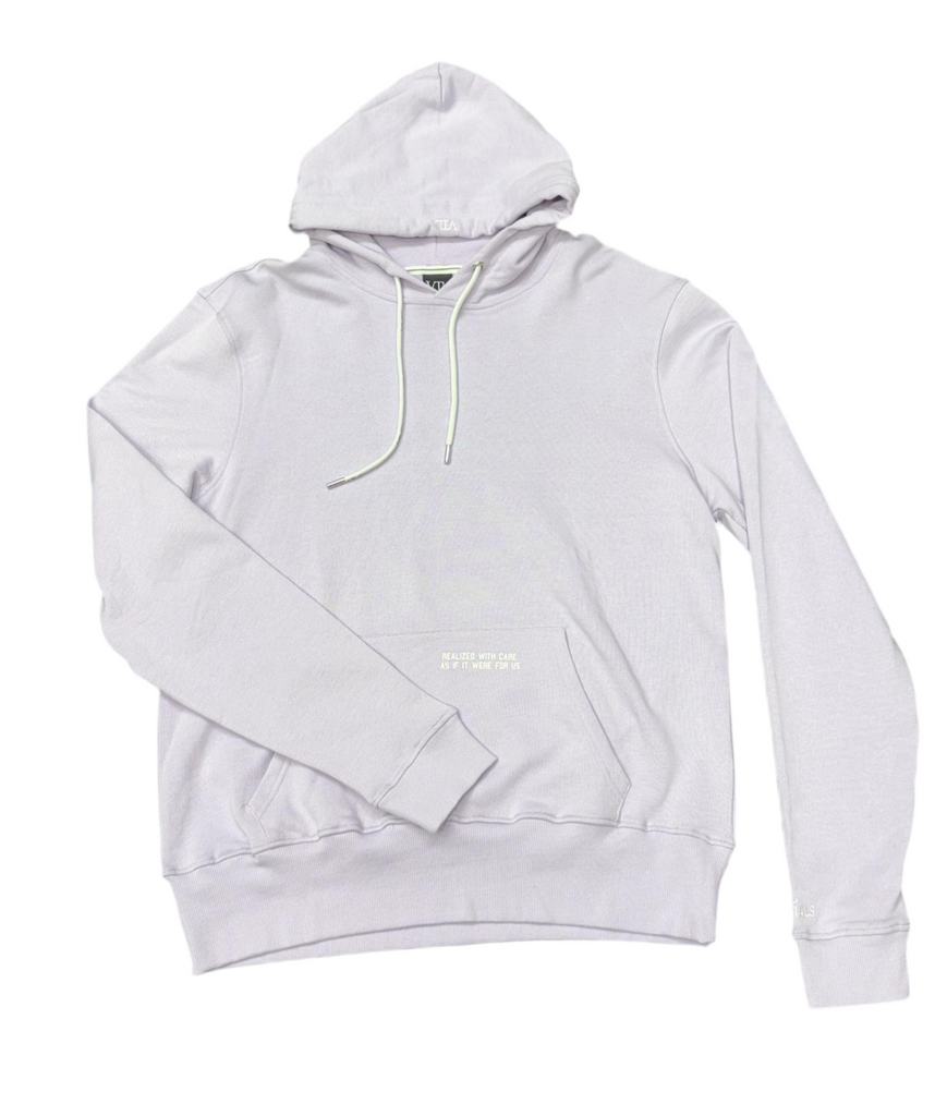 FELPA VTL CON CAPPUCCIO E SCRITTE SU TASCONE