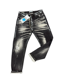 JEANS CIANOTIC UOMO NEW FIT CON SCHIZZI E STRAPPI