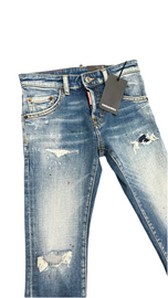PANTALONE JEANS DSQUARED TARGHETTA POSTERIORE