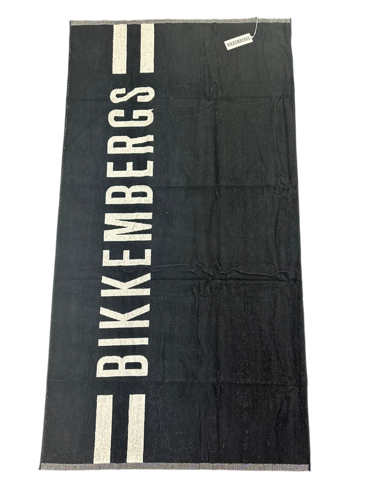 TELO MARE BIKKEMBERGS CON SCRITTA BIANCA