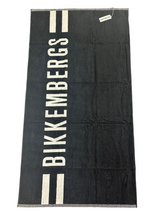 Carica l'immagine nel visualizzatore di Gallery, TELO MARE BIKKEMBERGS CON SCRITTA BIANCA