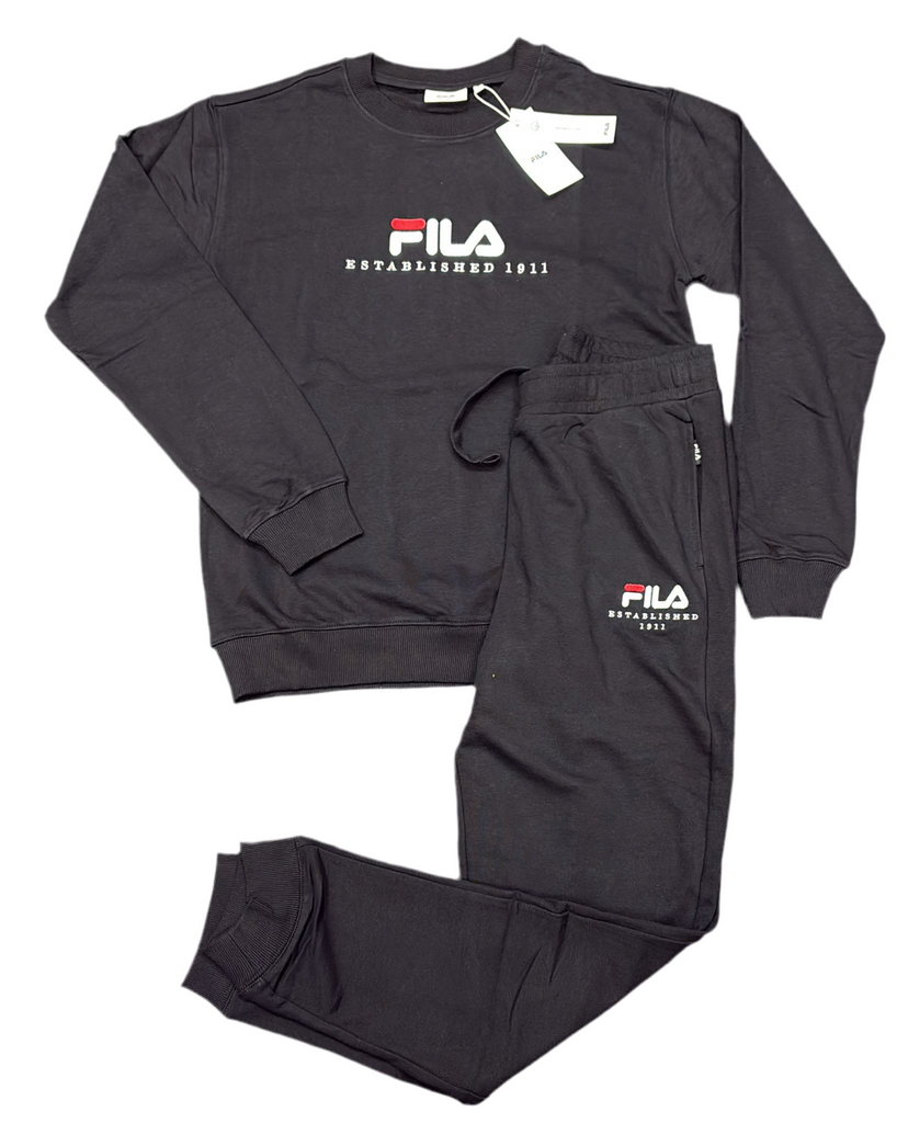 TUTA COMPLETA  FILA UNISEX COTONE CON LOGO CENTRALE CUCITO