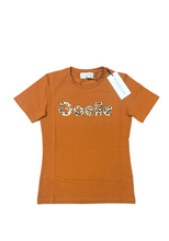 Carica l'immagine nel visualizzatore di Gallery, T-SHIRT GAELLE SCRITTA LEOPARDATA GRANDE