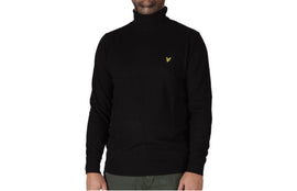 MAGLIONCINO LYLE E SCOTT  UOMO FILO COLLO ALTO BASIC LOGO LATO CUORE