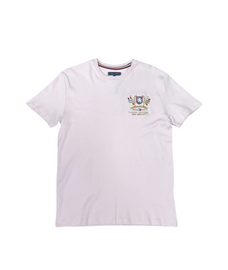 T-SHIRT TOMMY HILFIGER CONO LOGO BANDIERE E SCRITTA LATO CUORE CUCITO