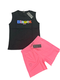 COMPLETO BLAUER CON SCRITTA MULTICOLOR