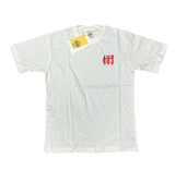 T-SHIRT PACIOTTI LOGO LATO CUORE SBIATIDO E SCRITTA ROSSA