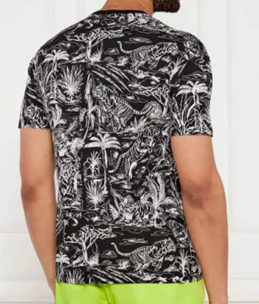 T-SHIRT PLEIN SPORT UOMO COTONE CON SANAVA E LOGO LATO CUORE