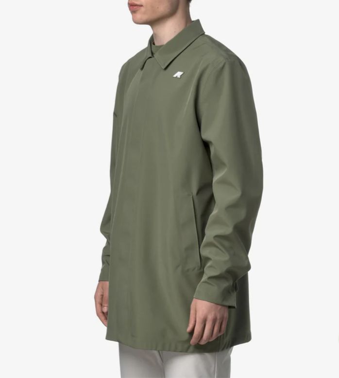 GIUBBINO K-WAY UOMO TERMICO CON COLLETTO ZIP E BOTTONI