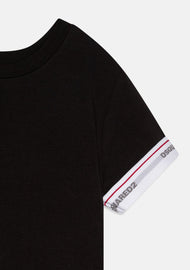 T-SHIRT DSQUARED SCRITTA MANICA