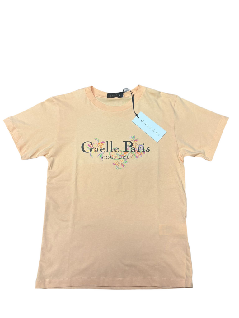T-SHIRT GAELLE SCRITTA FLOREALE GRANDE