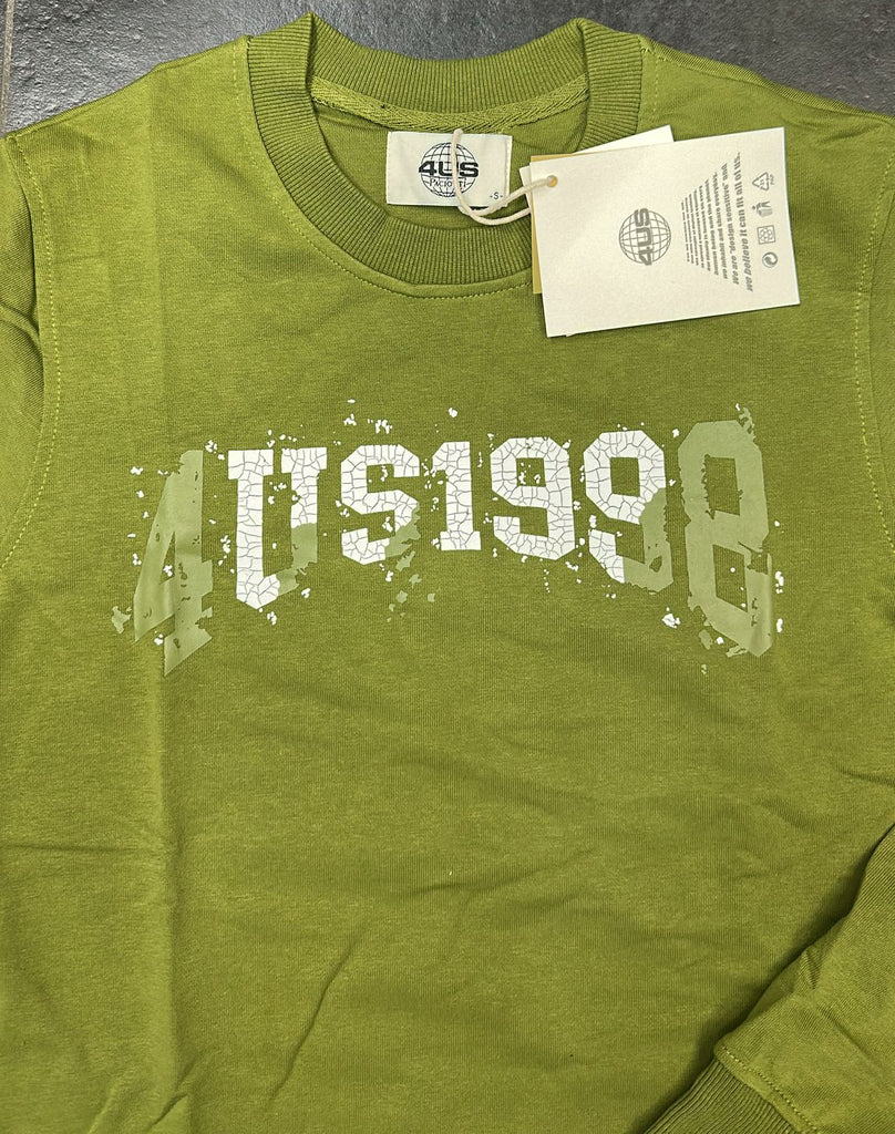 FELPA PACIOTTI UNISEX COTONE CON SCRITTA CENTRALE  CONSUMATA
