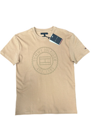 T-SHIRT TOMMY HILFIGER LOGO DI GOMMA CENTRALE A CERCHIO