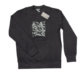 FELPA ARMANI UOMO COTONE SCRITTA CENTRALE MULTISCRITTA