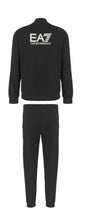 Carica l'immagine nel visualizzatore di Gallery, TUTA COMPLETA ARMANI UOMO COTONE CON ZIP LOGO LATO CUORE E RETRO BIANCO