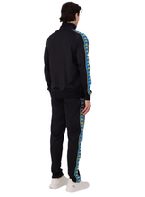 Carica l'immagine nel visualizzatore di Gallery, TUTA COMPLETA KAPPA UNISEX ACETATA CON BANDA GIALLA-BLU