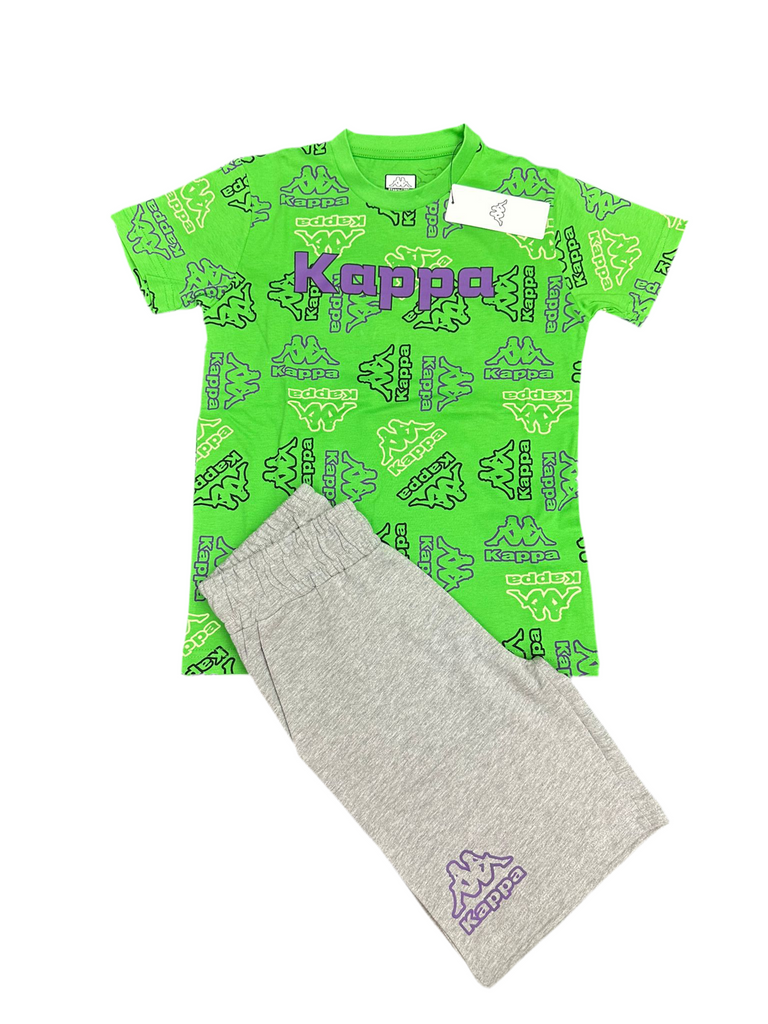 COMPLETINO KAPPA MULTILOGO COLORATO STAMPATO