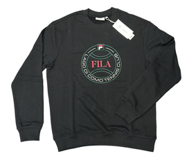 FELPA FILA UOMO COTONE GIROCOLLO CERCHIO CENTRALE ROSSO