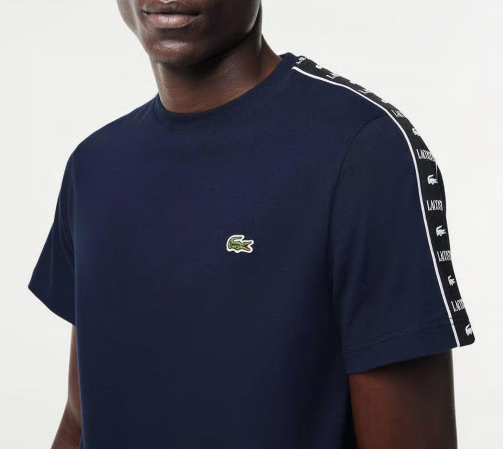 T-SHIRT LACOSTE LOGO BASIC LATO CUORE, MULTILOGO MANICA