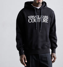 Carica l'immagine nel visualizzatore di Gallery, FELPA VERSACE LOGO CENTRALE CUCITO IN RILIEVO BIANCO