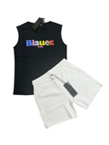 COMPLETO BLAUER CON SCRITTA MULTICOLOR