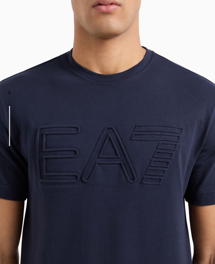 T-SHIRT ARMANI LOGO GRANDE CENTRALE IN RILIEVO