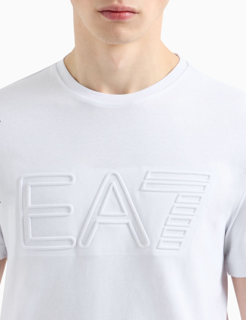 T-SHIRT ARMANI LOGO GRANDE CENTRALE IN RILIEVO