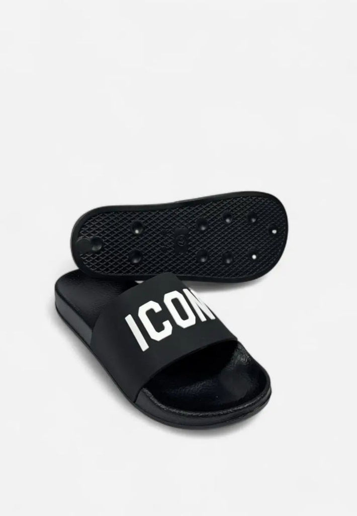 CIABATTE ICON CON FASCIA E SCRITTA STAMPATA