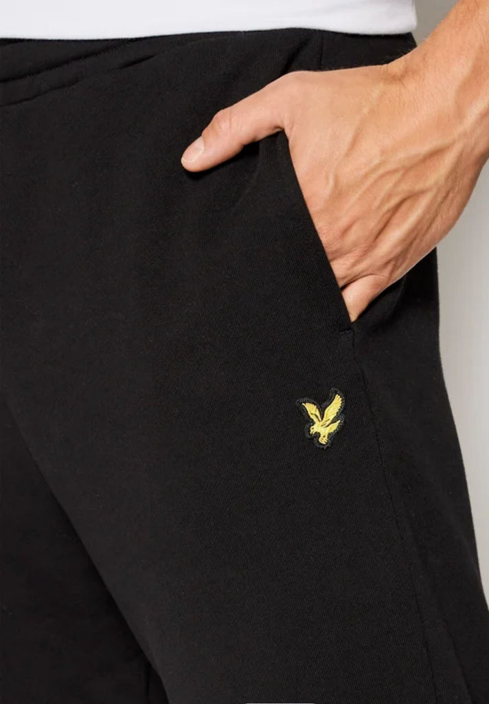 PANTALONE LYLE & SCOTT UOMO FELPATO  LOGO AQUILA LATERALE