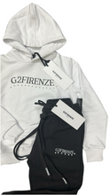 Carica l'immagine nel visualizzatore di Gallery, TUTA COMPLETA G2FIRENZE BIMBA SCRITTA CENTRALE STAMPATA CON PERLINE