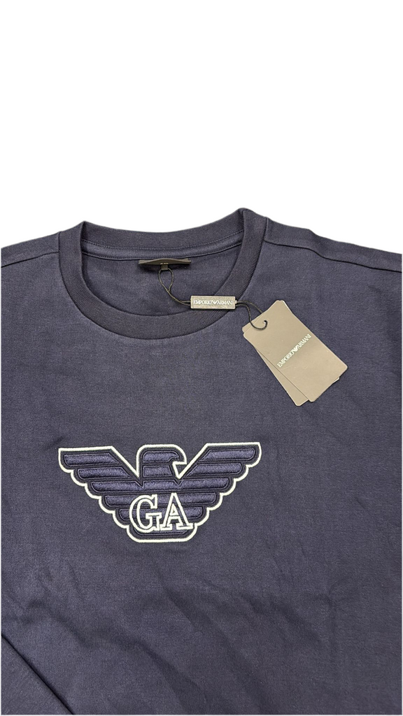 FELPA ARMANI UOMO COTONE CENTRALE CUCITO