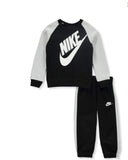 TUTA COMPLETA NIKE CON FELPA E LOGO CENTRALE BIANCO