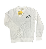 FELPA PACIOTTI UNISEX COTONE GIROCOLLO CON SIGLA 4US RIALZATA LATO CUORE