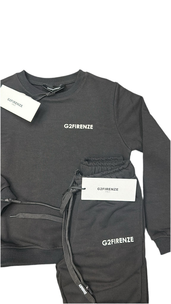 TUTA COMPLETA G2FIRENZE BIMBO SENZA CAPPUCCIO LOGO LATO CUORE GOMMA BIANCO