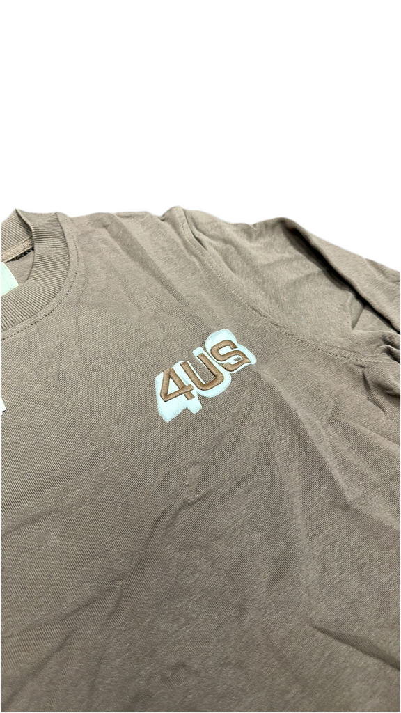 FELPA PACIOTTI UNISEX COTONE GIROCOLLO CON SIGLA 4US RIALZATA LATO CUORE