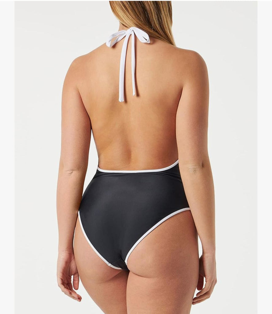 COSTUME BLAUER INTERNO CON LOGO CENTRALE STAMPATO E DETTAGLI BIANCHI