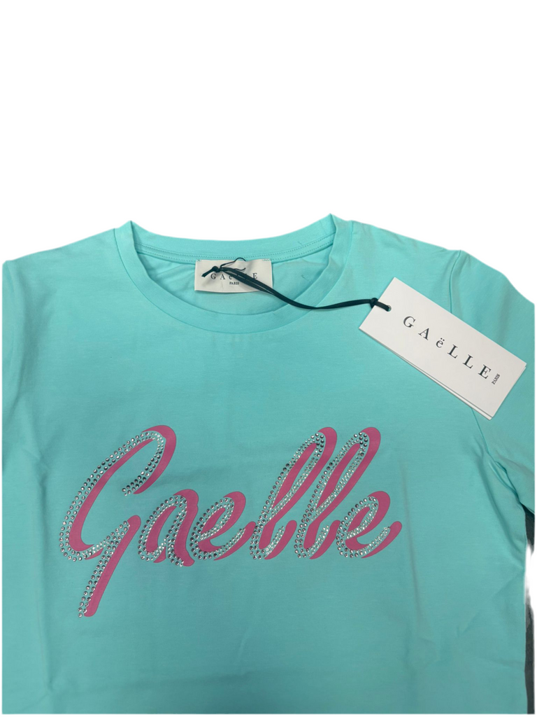 T-SHIRT GAELLE SCRITTA BRILLANTINATA GRANDE