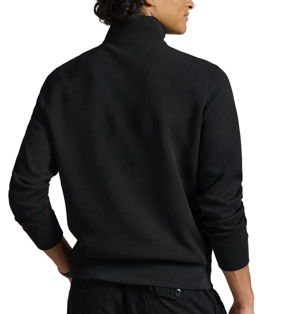 FELPA RALPH LAUREN UOMO , COTONE, CON CERNIERA E COLLETTO , LOGO LATO CUORE