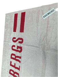 TELO MARE BIKKEMBERGS CON SCRITTA ROSSA