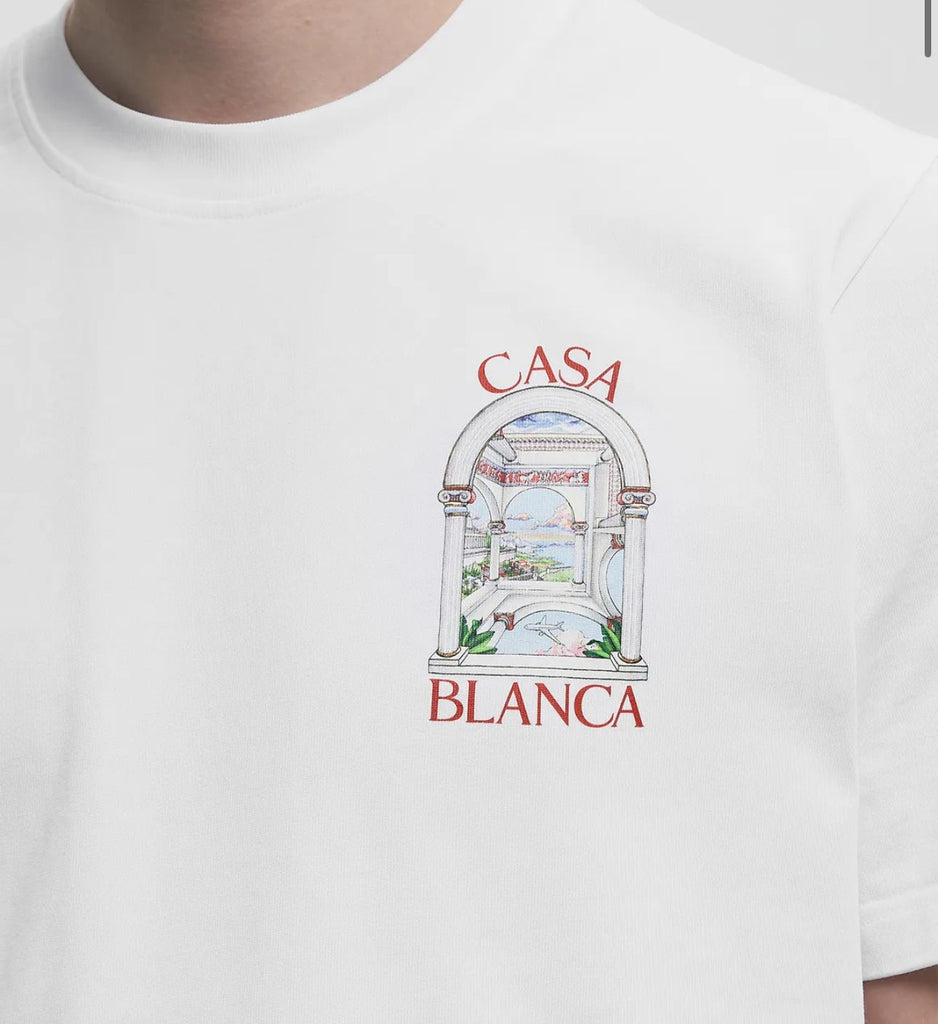 T-SHIRT CASABLANCA CON CUPOLA E PANORAMA LATO CUORE E RETRO
